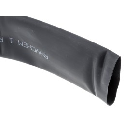 1 Reel of 3 M - TE Connectivity Heat Shrink Tubing, Black 25.4mm Sleeve Dia. x 3m Length 2:1 Ratio, RW-200 Series