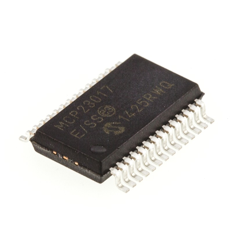 2 pcs - Microchip 16-Channel I/O Expander I2C 28-Pin SSOP, MCP23017-E/SS