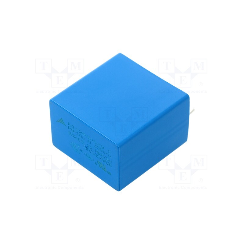1 pcs x EPCOS - B32926C3106M000 - Capacitor: polypropylene, 10uF, THT, ±20%, 37.5mm, 630VDC, 305VAC