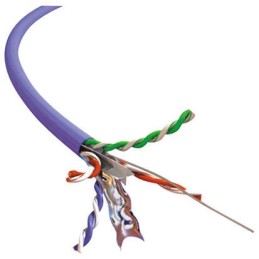 1 Reel of 300 M - CAE Cat6 Ethernet Cable, F/UTP, Blue LSZH Sheath, 305m, LSZH