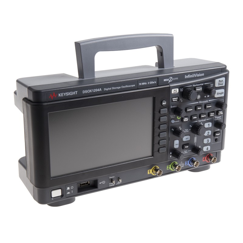 1 pcs - Keysight Technologies DSOX1204A InfiniiVision 1000 X Series Digital Bench Oscilloscope, 4 Analogue Channels, 70MHz