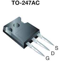 5 pcs - N-Channel MOSFET, 29 A, 600 V, 3-Pin TO-247AC Vishay SIHG105N60EF-GE3
