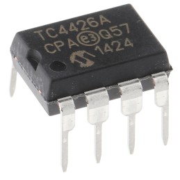 2 pcs - Microchip TC4426ACPA, MOSFET 2, 1.5 A, 18V 8-Pin, PDIP