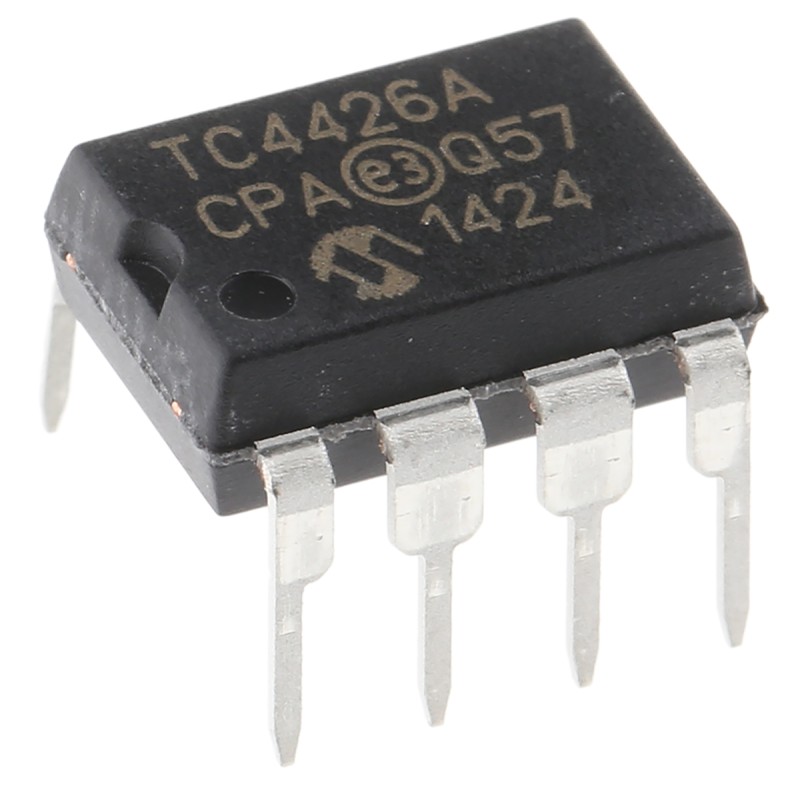 2 pcs - Microchip TC4426ACPA, MOSFET 2, 1.5 A, 18V 8-Pin, PDIP