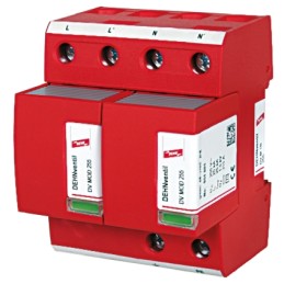 1 pcs - Dehn, DV Modular Surge Protector 255 V ac Maximum Voltage Rating 50kA Maximum Surge Current Lightning Arrester