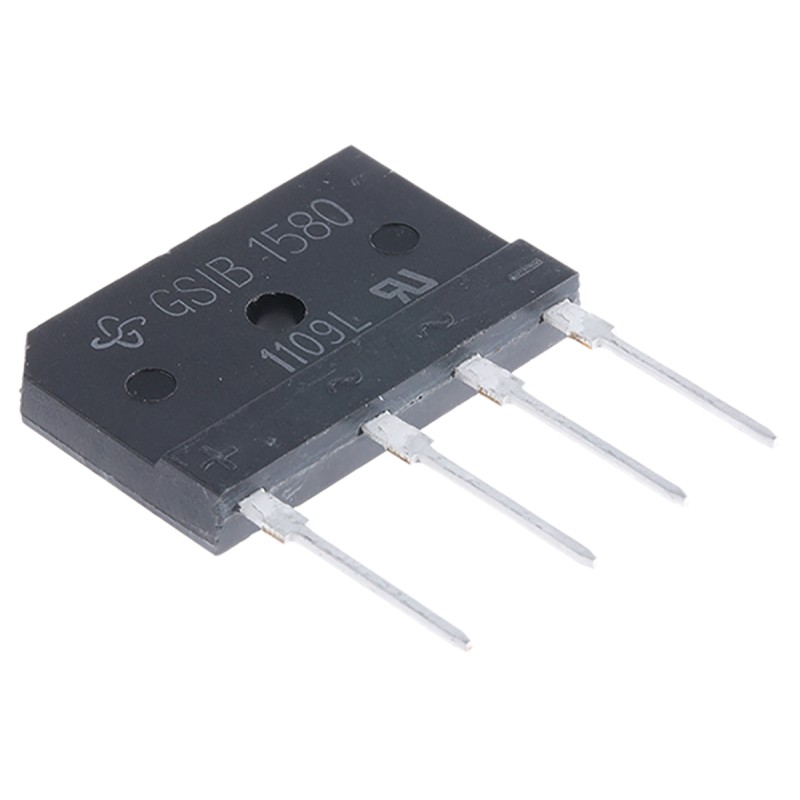 2 pcs - Vishay Bridge Rectifier, 3.5A, 800V, 4-Pin