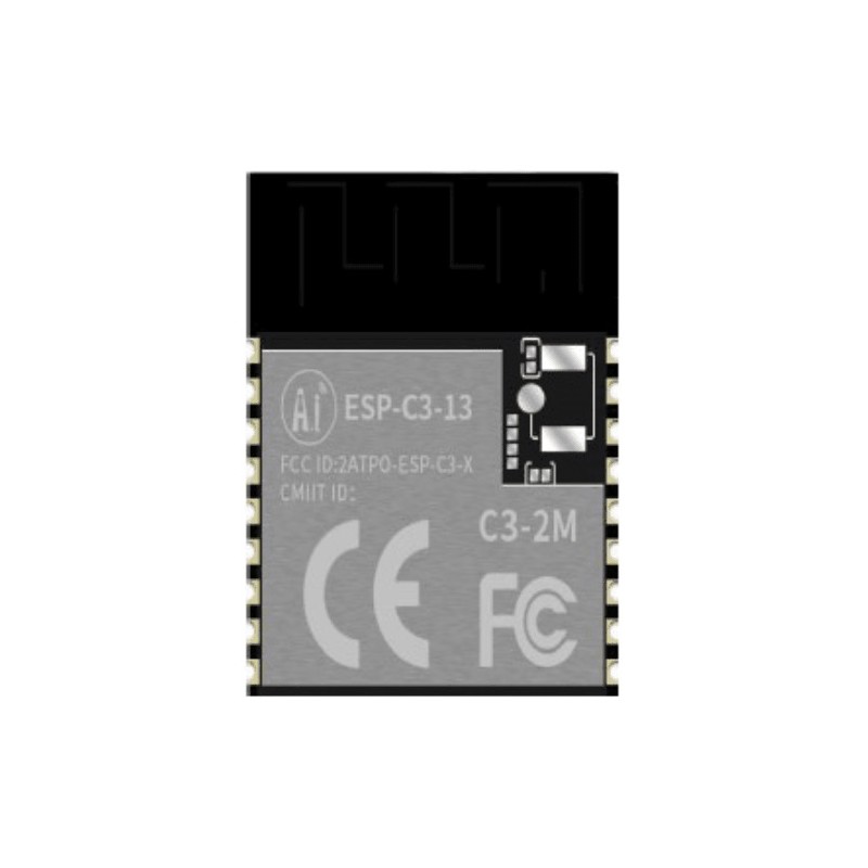 2 pcs - RF Solutions ESP32-C3-13 3.0 - 3.6V dc WiFi Module, Bluetooth Low Energy (BLE), WiFi ADC, GPIO, I2C, SPI, UART