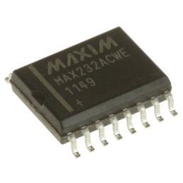 2 pcs - Maxim Integrated MAX232ACWE+ Line Transceiver, 16-Pin SOIC W