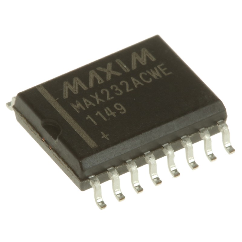 2 pcs - Maxim Integrated MAX232ACWE+ Line Transceiver, 16-Pin SOIC W