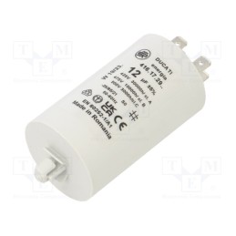 1 pcs x DUCATI ENERGIA - 416172971 - Capacitor: motors, run, 12uF, 425VAC, Ø40x70mm, -25÷85°C, ±5%