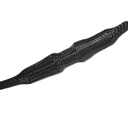 1 Reel of 5 M - HellermannTyton Expandable Braided PET Black Cable Sleeve, 3mm Diameter, 200m Length, HEGP Series