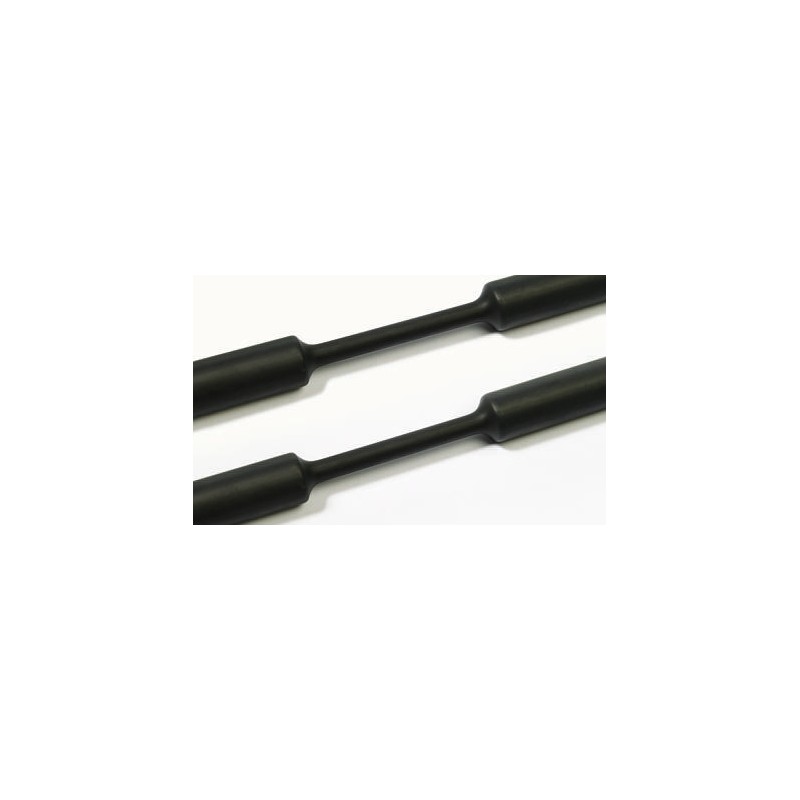 1 Reel of 5 M - HellermannTyton Heat Shrink Tubing, Black 9mm Sleeve Dia. x 5m Length 3:1 Ratio, TF31 Series