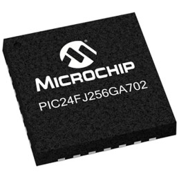 5 pcs - Microchip PIC24FJ256GA702-I/MV, 16bit PIC Microcontroller, PIC24FJ, 32MHz, 256 kB Flash, 28-Pin UQFN