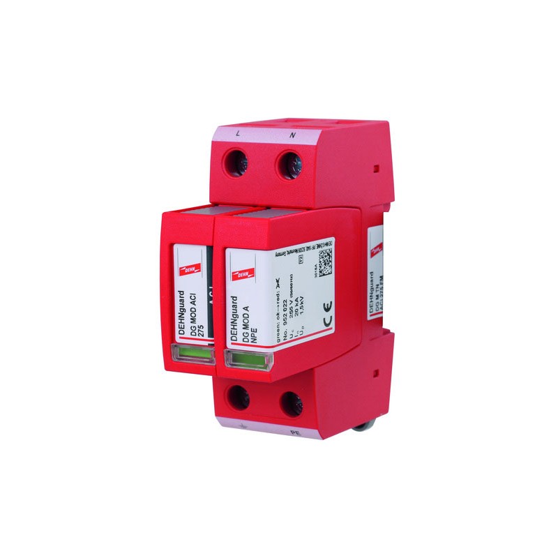 1 pcs - Dehn, DG M TN ACI Surge Arrester 275 V Maximum Voltage Rating Surge Arrester