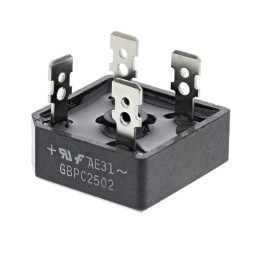 2 pcs - onsemi Bridge Rectifier, 25A, 200V, 4-Pin