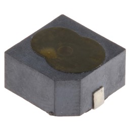 1 pcs - RS PRO 85dB SMD Continuous Internal Magnetic Buzzer Component, 9.6 x 9.6 x 5mm, 7V Min, 15V Max