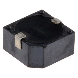 1 pcs - RS PRO 85dB SMD Continuous Internal Magnetic Buzzer Component, 9.6 x 9.6 x 5mm, 7V Min, 15V Max