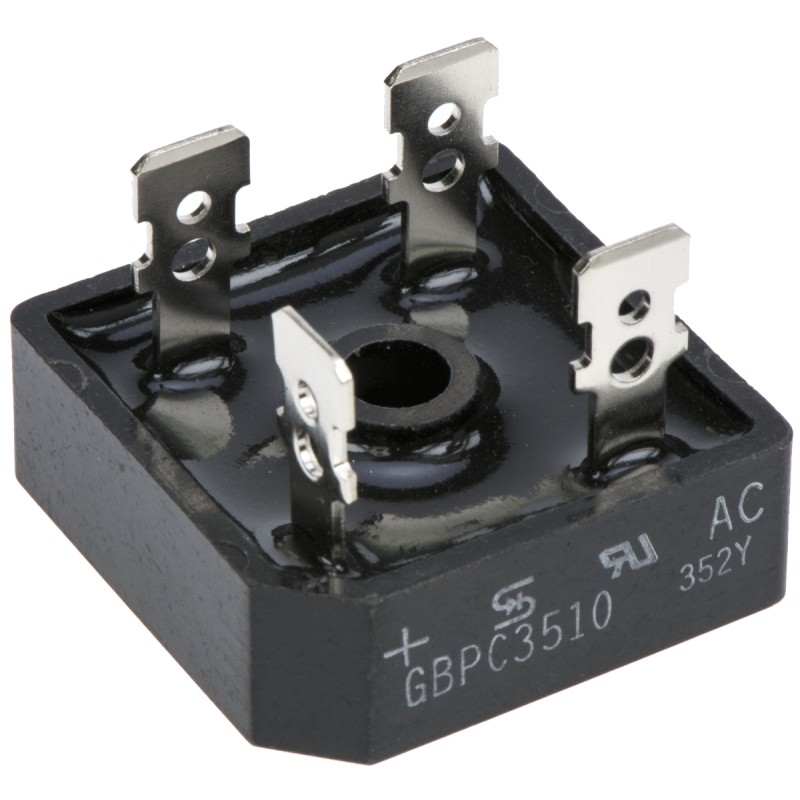 2 pcs - Taiwan Semiconductor Bridge Rectifier, 35A, 1000V, 4-Pin