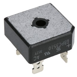 2 pcs - Taiwan Semiconductor Bridge Rectifier, 35A, 1000V, 4-Pin