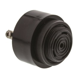 1 pcs - RS PRO 85dB Screw Mount Slow Pulse Internal Buzzer, 42.5 (Dia.) x 33mm, 6V ac/dc Min, 28V ac/dc Max