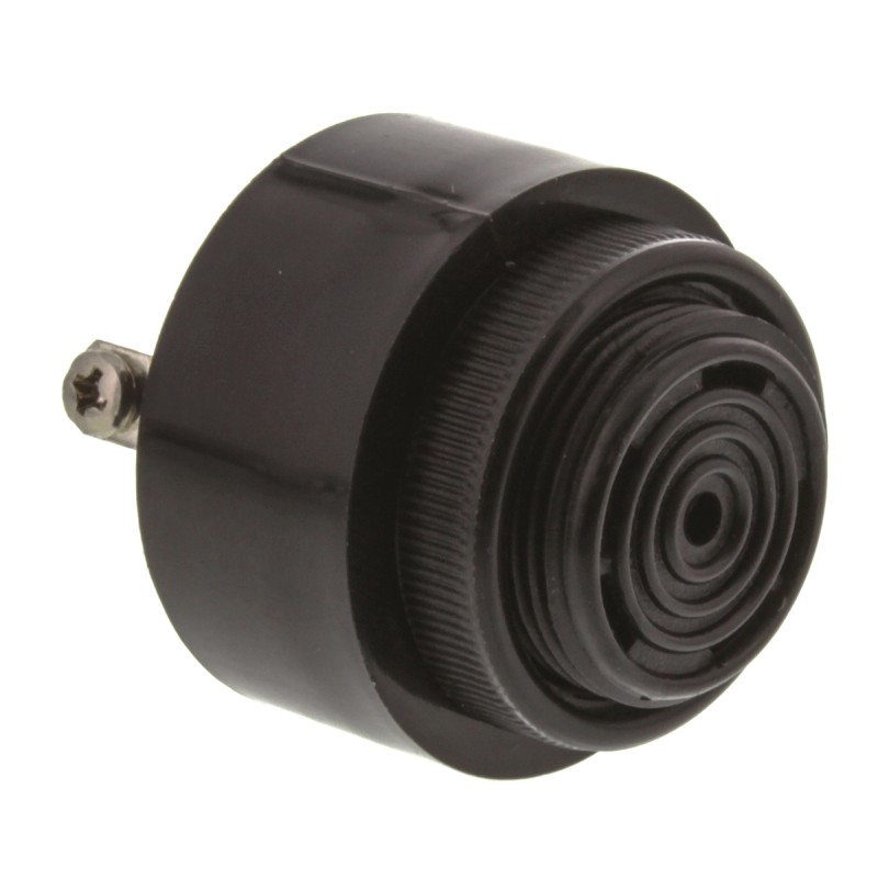 1 pcs - RS PRO 85dB Screw Mount Slow Pulse Internal Buzzer, 42.5 (Dia.) x 33mm, 6V ac/dc Min, 28V ac/dc Max