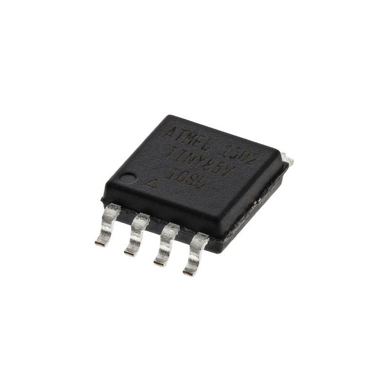 5 pcs - Microchip ATTINY85V-10SU, 8bit AVR Microcontroller, ATtiny85, 10MHz, 8 kB Flash, 8-Pin SOIJ
