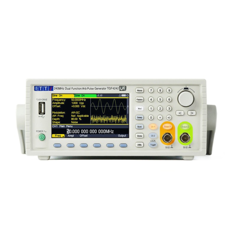 1 pcs - Aim-TTi TGF4082 Function Generator, 1μHz Min, 80MHz Max, FM Modulation, Variable Sweep