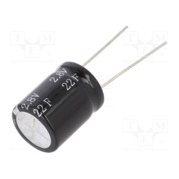 1 pcs x BIGCAP - BUP002R8L226FA - Supercapacitor, THT, 22F, 2.8VDC, ±20%, Ø16x21mm, 30mΩ, -40÷65°C