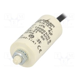 1 pcs x DUCATI ENERGIA - 416100614 - Capacitor: motors, run, 4uF, 425VAC, Ø28x55mm, -25÷85°C, ±5%