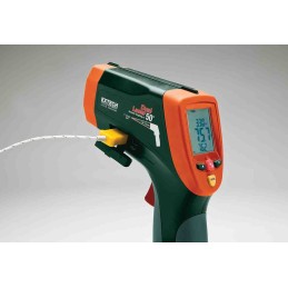 1 pcs - Extech 42570 Infrared Thermometer, -50°C Min, 1 °C Accuracy, °C and °F Measurements