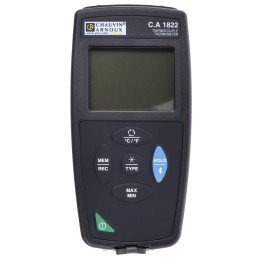 1 pcs - Chauvin Arnoux CA 1822 Wired Digital Thermometer for Multipurpose Use, E, J, K, N, R, S, T Probe, 2 Input(s), +1200 (J)