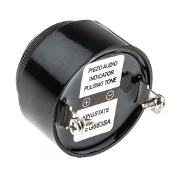 1 pcs - RS PRO 80dB Panel Mount Slow Pulse Internal Piezo Buzzer, 42.5 (Dia.) x 33mm, 6V dc Min, 28V dc Max