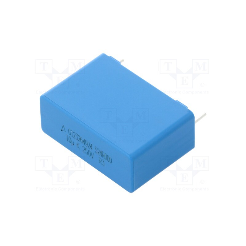 1 pcs x EPCOS - B32524R3106K000 - Capacitor: polyester, 10uF, 160VAC, 250VDC, 27.5mm, ±10%, -55÷125°C