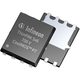5 pcs - N-Channel MOSFET, 4.4 A, 700 V, 5-Pin ThinPAK 5 x 6 Infineon IPLK70R1K2P7ATMA1