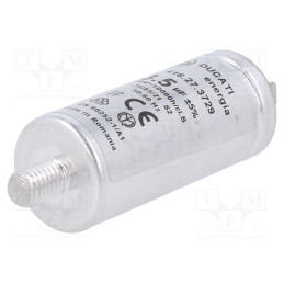 1 pcs x DUCATI ENERGIA - 416273729 - Capacitor: motors, run, 3.5uF, 330VAC, Ø25x60mm, -25÷85°C, ±5%