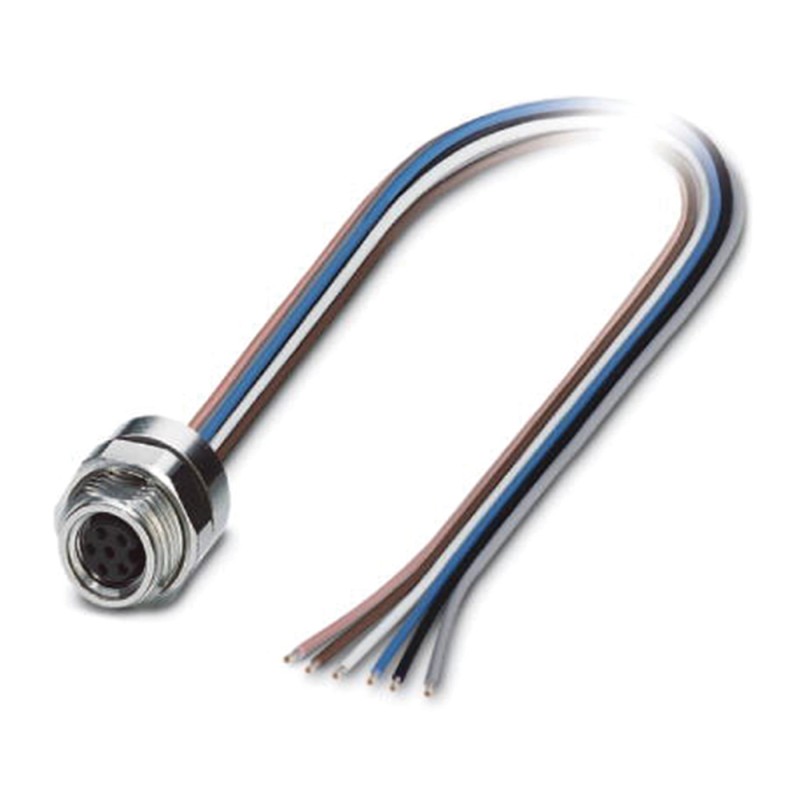 1 pcs - Phoenix Contact Female 6 way M8 to Sensor Actuator Cable, 500mm