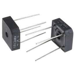 2 pcs - Vishay Bridge Rectifier, 3A, 100V, 4-Pin