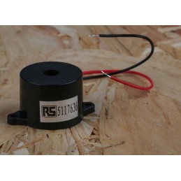 1 pcs - RS PRO 90dB Panel Mount Continuous Internal Piezo Buzzer, 33 x 23 x 17mm, 3V dc Min, 16V dc Max