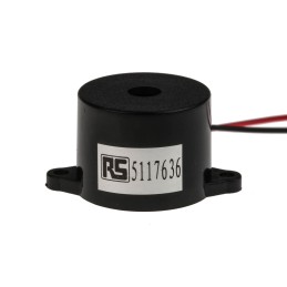 1 pcs - RS PRO 90dB Panel Mount Continuous Internal Piezo Buzzer, 33 x 23 x 17mm, 3V dc Min, 16V dc Max