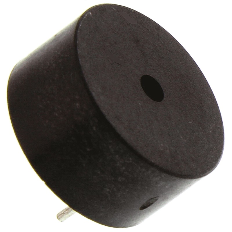 1 pcs - RS PRO 80dB Through Hole Continuous External Piezo Buzzer, 13.8 (Dia.) x 6.8mm, 1V ac Min, 20V ac Max