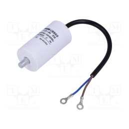 1 pcs x SR PASSIVES - CBB60G-8/450 - Capacitor: motors, run, 8uF, 450V, Ø35x65mm, -25÷70°C, ±5%, 3000h