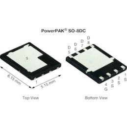 5 pcs - N-Channel MOSFET, 95 A, 100 V, 8-Pin PowerPAK SO-8DC Vishay SiDR170DP-T1-RE3