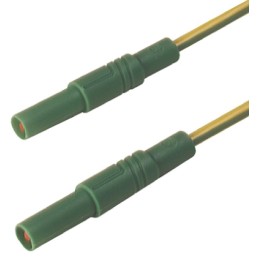 1 pcs - Hirschmann Test & Measurement, 32A, 1000V ac/dc, Green, Yellow, 1m Lead Length