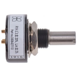 1 pcs - RS PRO 1kΩ Rotary Potentiometer 1-Gang Bushing Mount