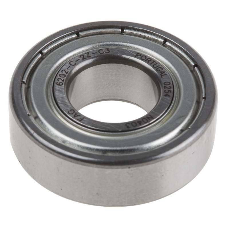 1 pcs - FAG 6202-C-2Z-C3 Single Row Deep Groove Ball Bearing- Both Sides Shielded 15mm I.D, 35mm O.D
