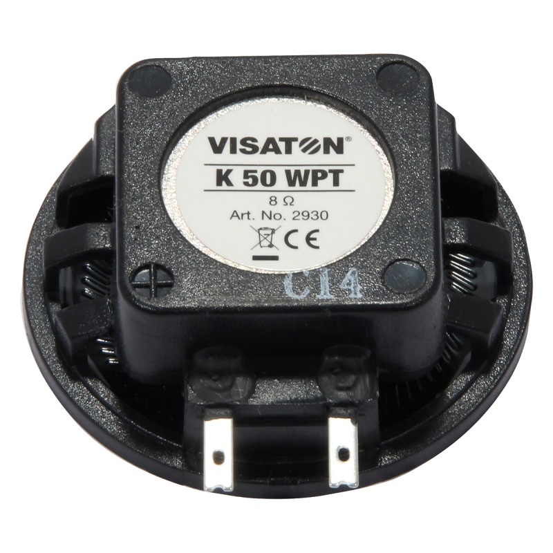 1 pcs - Visaton 8Ω 2W Miniature Speaker 50mm Dia. , 9mm Lead Length, 50 (Dia.) x 18mm