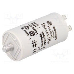 1 pcs x DUCATI ENERGIA - 416109964 - Capacitor: motors, run, 16uF, 425VAC, Ø36x70mm, -25÷85°C, ±5%