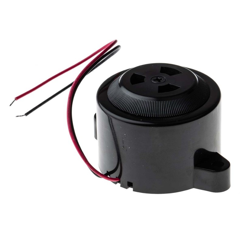 1 pcs - RS PRO 100dB Panel Mount Continuous Internal Buzzer, 50 x 37.5mm, 3V dc Min, 16V dc Max