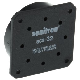 1 pcs - Sonitron Piezoelectric Miniature Speaker, 100dB, 500 - 8000 Hz, 66nF, 5.8mm Lead Length, 33.5 x 33.5 x 9.7mm