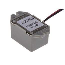 1 pcs - RS PRO 76dB Flange Mount Continuous Internal Magnetic Buzzer Component, 32 x 17 x 15.55mm, 20V dc Min, 28V dc Max